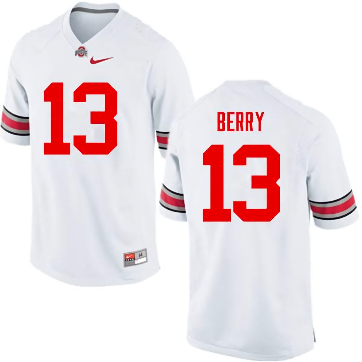 Rashod Berry Ohio State Buckeyes Men's NCAA #13 Nike White College Stitched Football Jersey POY6856WX